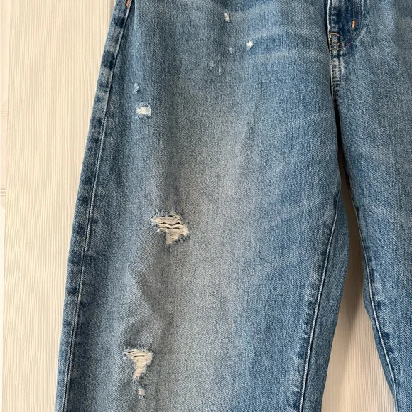 Madewell The Balloon Barrel Leg Jeans with Light Distressing - Picture 3 of 7